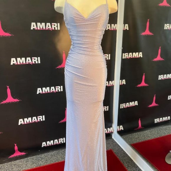 La Femme Prom Dress 31365 Light Periwinkle Size 00 NWT - Picture 1 of 4
